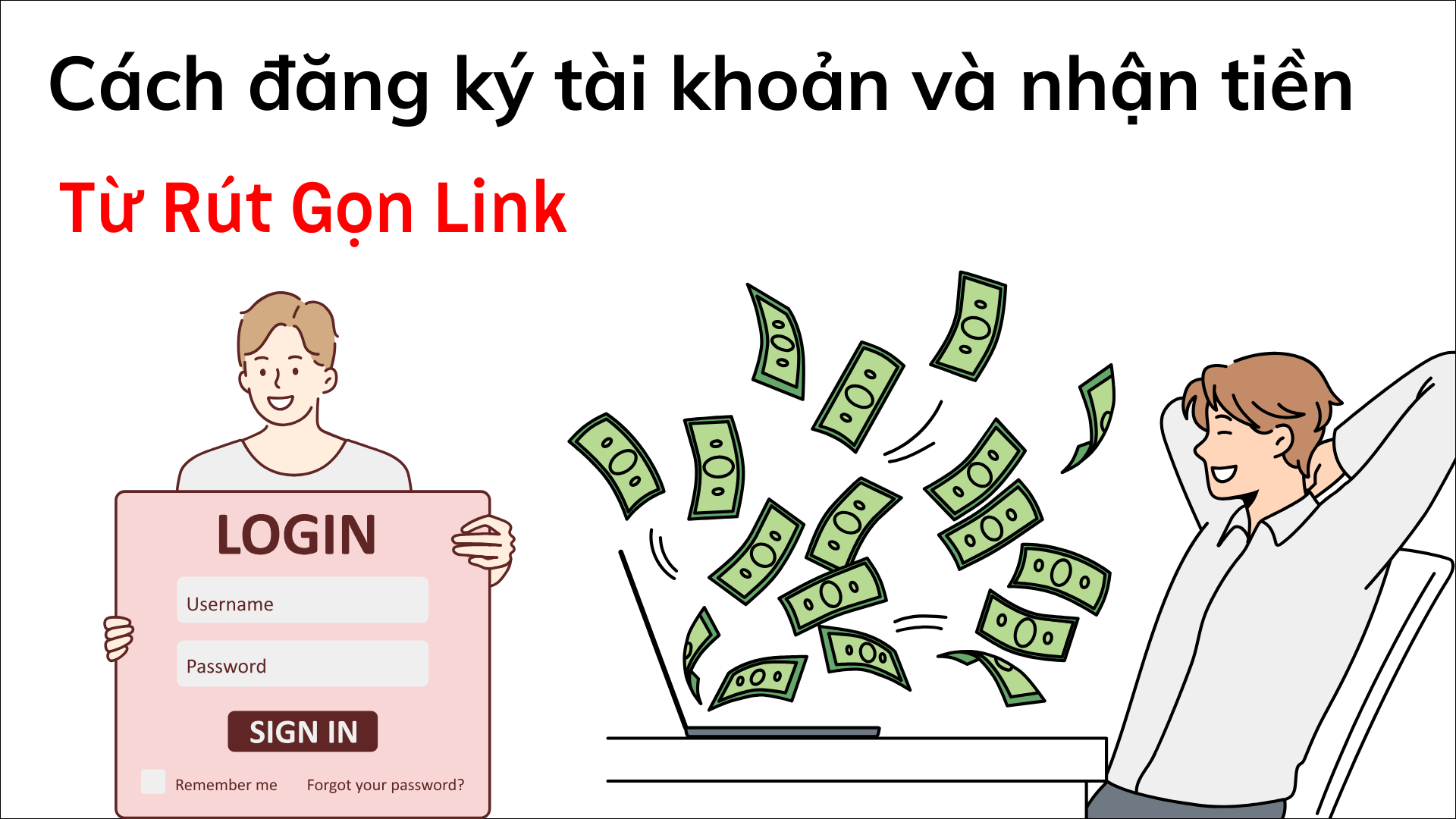 Cach kiem tien Online tu Link Rut Gon Chi Tiet