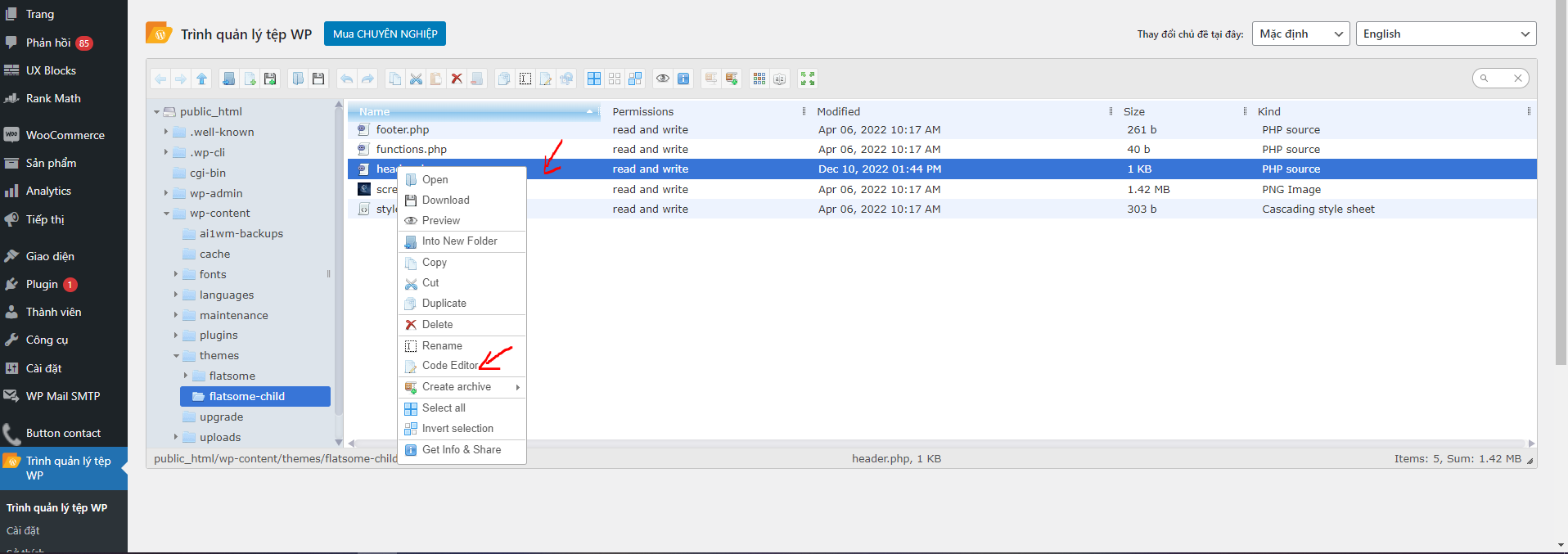 Cách Thêm Nút Like Và Share Facebook Cho Sản Phẩm Bán Trên Website Wordpress? edit code