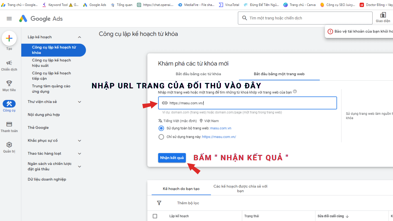 Cach Su Dung Google Keyword Planner 2
