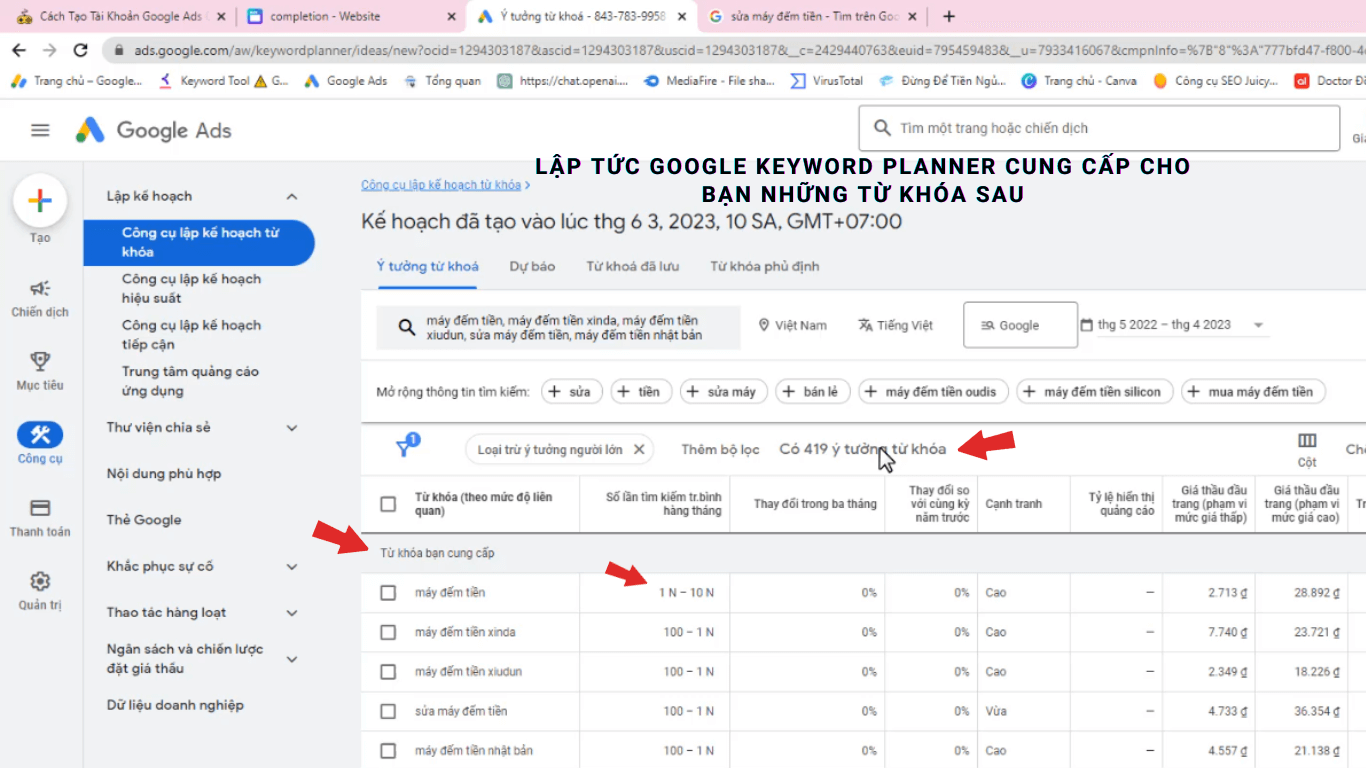 Cach Su Dung Google Keyword Planner 3