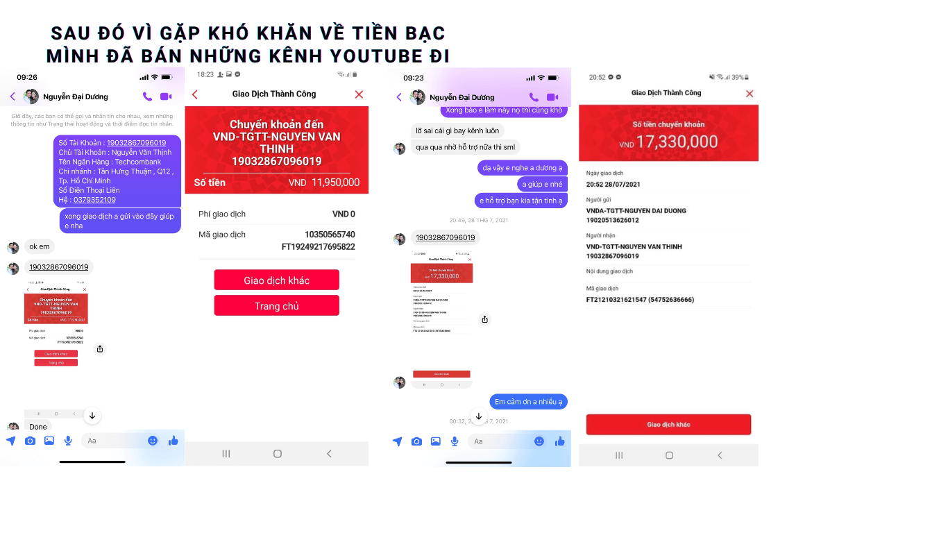 Tien tu Thinh kiem tu Youtube 3