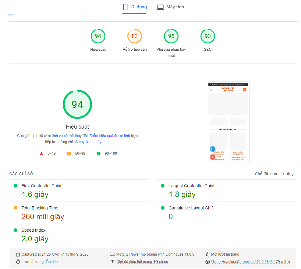 Khi dung Plugin Wp Rocket