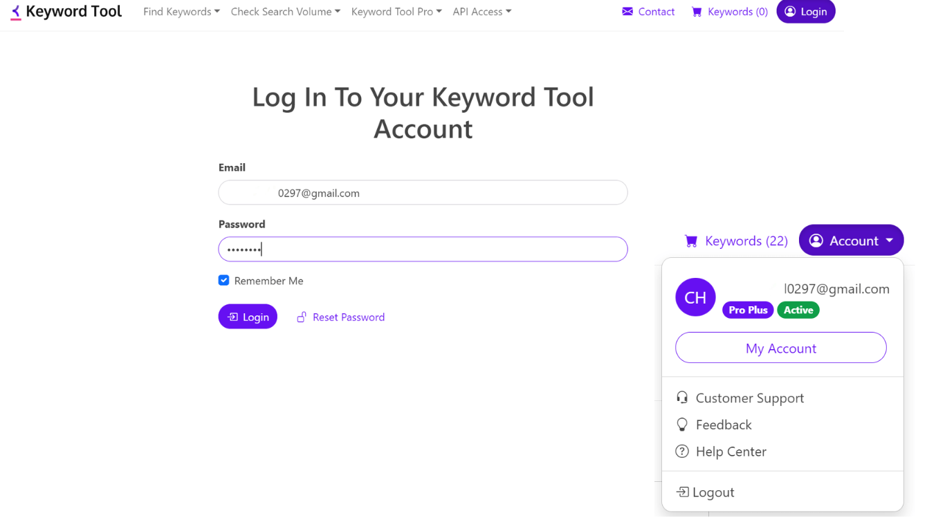 Tài Khoản Keywordtool Tài Khoản Keywordtool