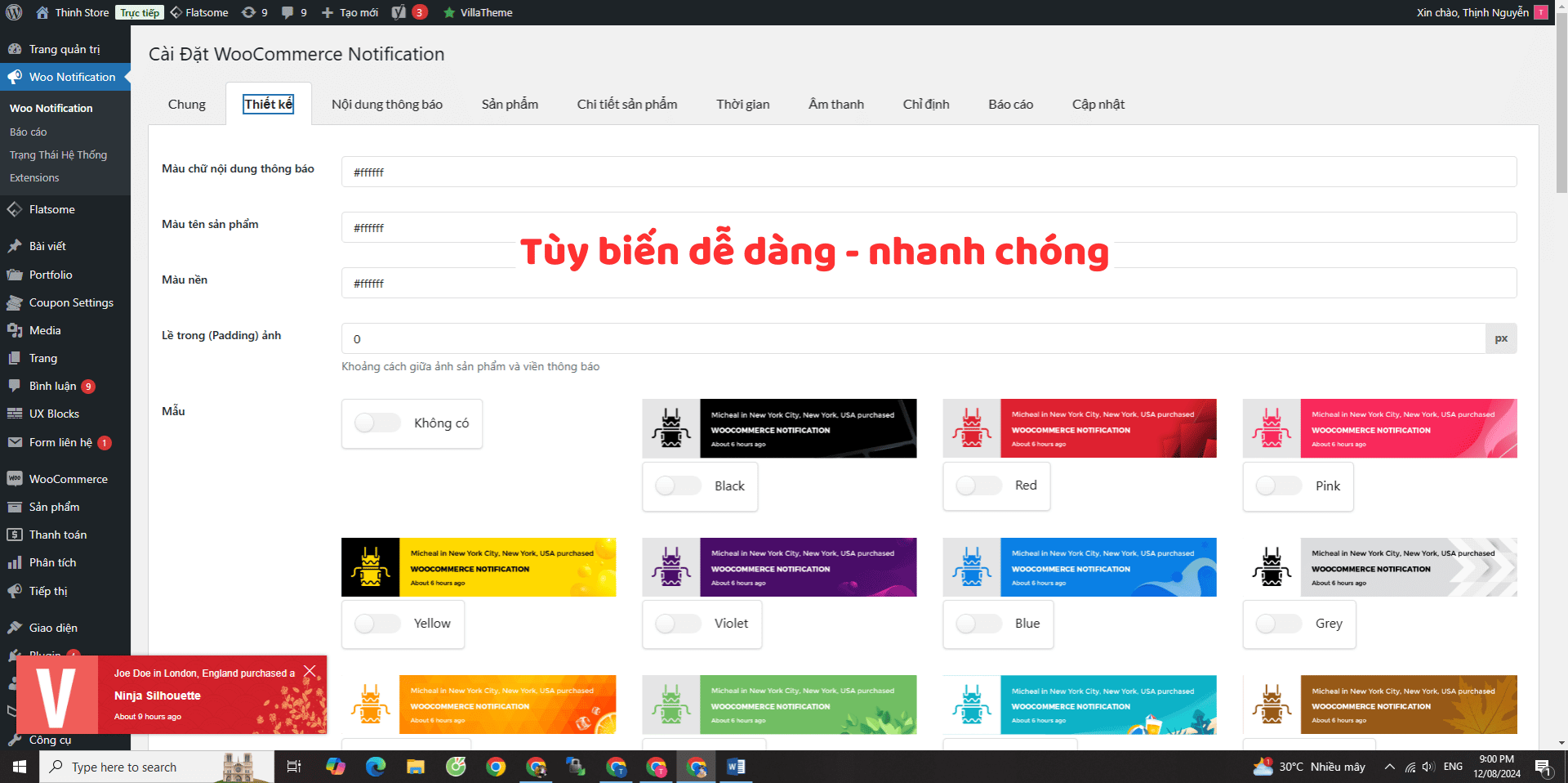 WooCommerce Notification WooCommerce Notification