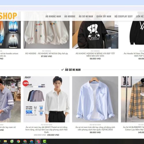 Mẫu Website Shop Quần Áo Source Web ( 199K ) Du an cong dong 10