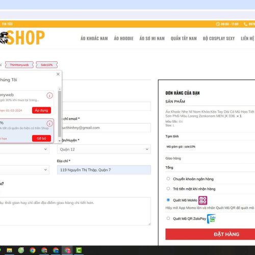Mẫu Website Shop Quần Áo Source Web ( 199K ) Du an cong dong 3