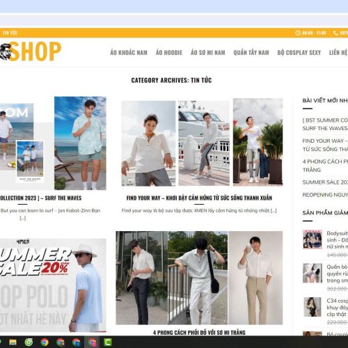 Mẫu Website Shop Quần Áo Source Web ( 199K ) Du an cong dong 5