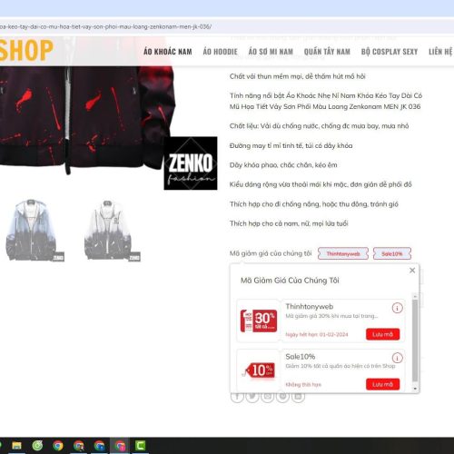 Mẫu Website Shop Quần Áo Source Web ( 199K ) Du an cong dong