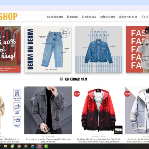 Mẫu Website Shop Quần Áo Source Web ( 199K ) Du an cong dong 6