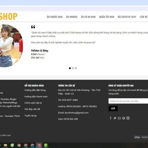 Mẫu Website Shop Quần Áo Source Web ( 199K ) Du an cong dong 7