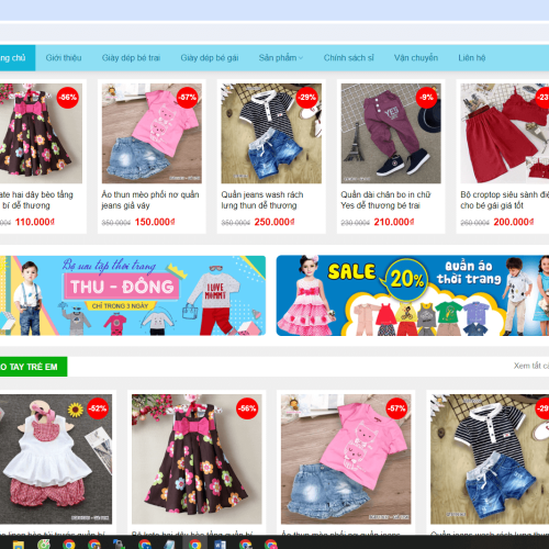 Mẫu Website Baby Shop Mau Website Baby Shop1 1