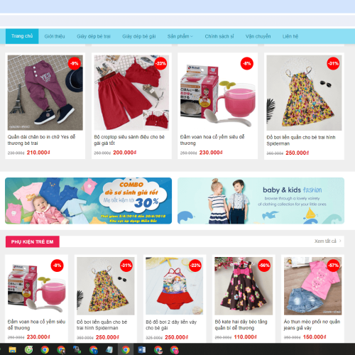 Mẫu Website Baby Shop Mau Website Baby Shop3 1