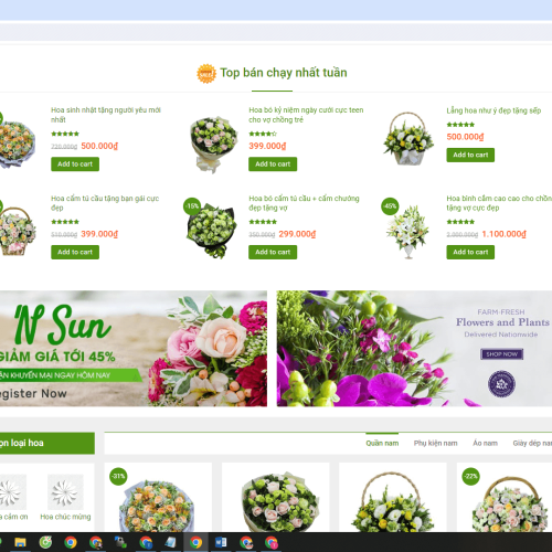 Mẫu Website Bán Hoa Tươi Mau Website Ban Hoa Tuoi1