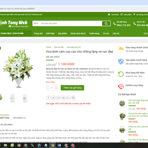 Mẫu Website Bán Hoa Tươi Mau Website Ban Hoa Tuoi6