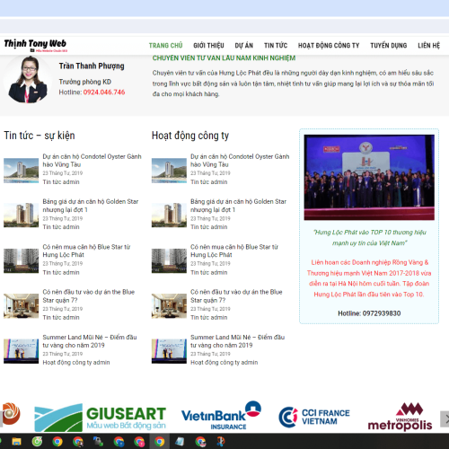 Mẫu Website Bất Động Sản Đất Mới Mau Website Bat Dong San Dat Moi2