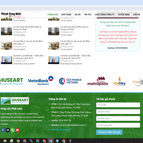 Mẫu Website Bất Động Sản Đất Mới Mau Website Bat Dong San Dat Moi3
