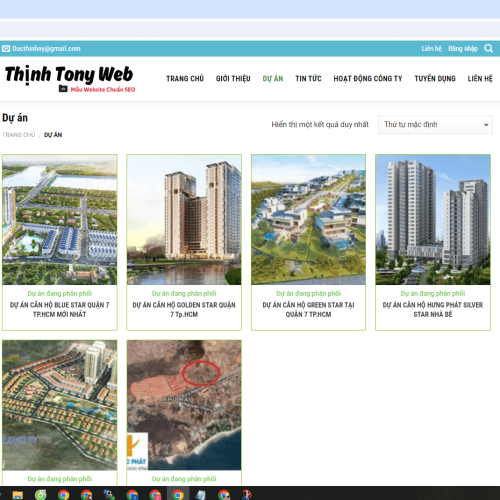 Mẫu Website Bất Động Sản Đất Mới Mau Website Bat Dong San Dat Moi4