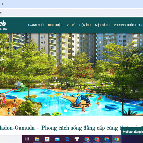 Mẫu Website Bất Động Sản Emerald Mau Website Bat Dong San Emerald