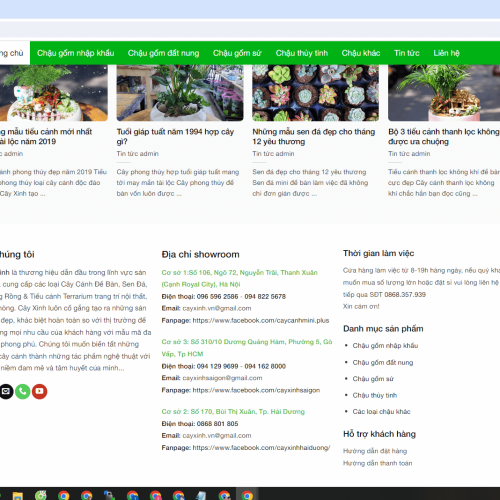 Mẫu Website Chuyên Bán Chậu Cảnh Mau Website Chuyen Ban Chau Canh3