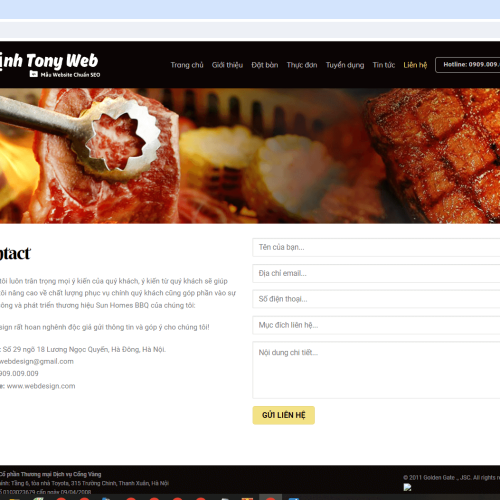 Mau Website Nha Hang BBQ7