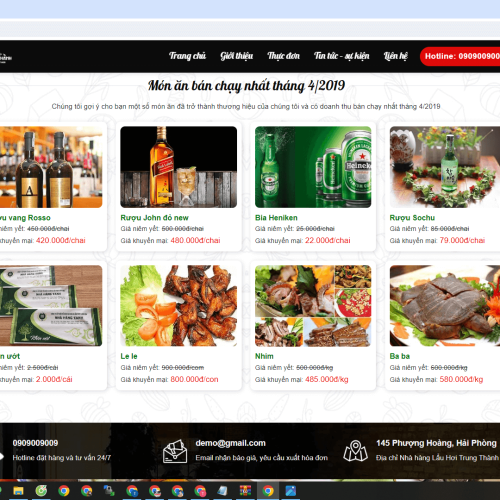 Mau Website Nha Hang Lau Hoi3