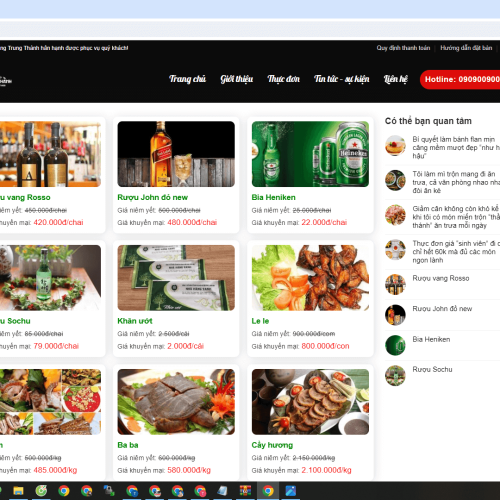 Mau Website Nha Hang Lau Hoi6