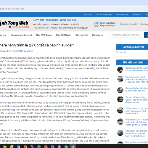 Mẫu Website Shop Android Box Camera Ô tô Mau Website Shop Android Box Camera O to4