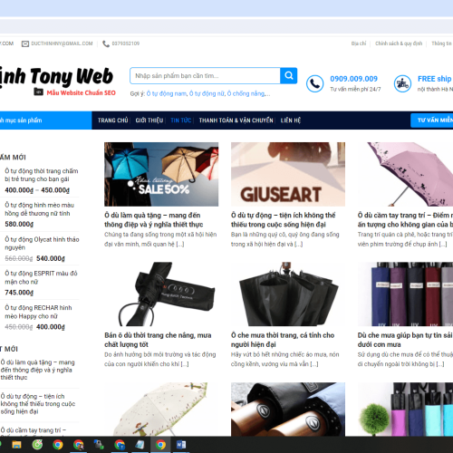 Mẫu Website Shop Áo Mưa Mau Website Shop Ao Mua4