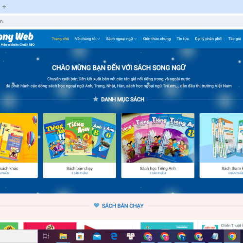 Mẫu Website Shop Book Mau Website Shop Book1