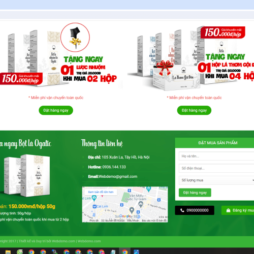 Mẫu Website Shop Dược Phẩm Mau Website Shop Duoc Pham6
