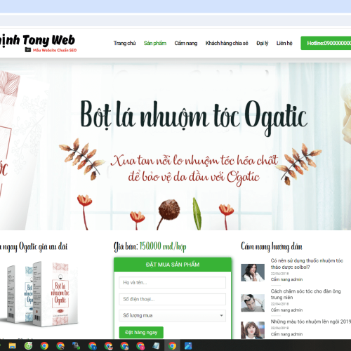 Mẫu Website Shop Dược Phẩm Mau Website Shop Duoc Pham7
