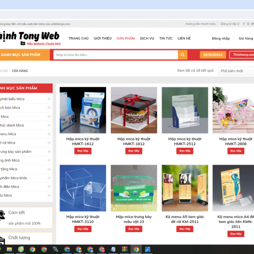 Mẫu Website Shop MICA Mau Website Shop MICA6