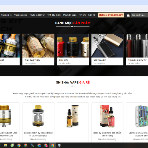 Mau Website Shop Vape Thuoc la dien tu1