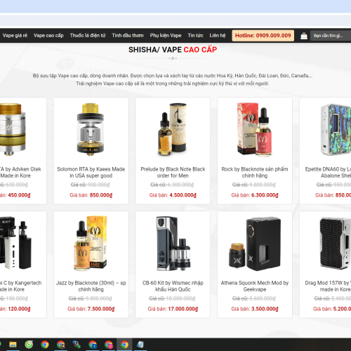Mau Website Shop Vape Thuoc la dien tu2