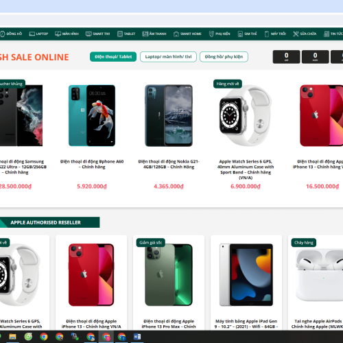Mẫu Website Giống Web Hoàng Hà Mobile Giá Tốt Mau Website giong Web Hoang Ha Mobile1
