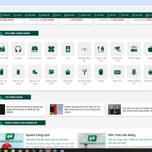 Mẫu Website Giống Web Hoàng Hà Mobile Giá Tốt Mau Website giong Web Hoang Ha Mobile2