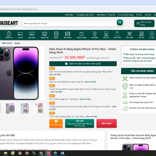 Mẫu Website Giống Web Hoàng Hà Mobile Giá Tốt Mau Website giong Web Hoang Ha Mobile5