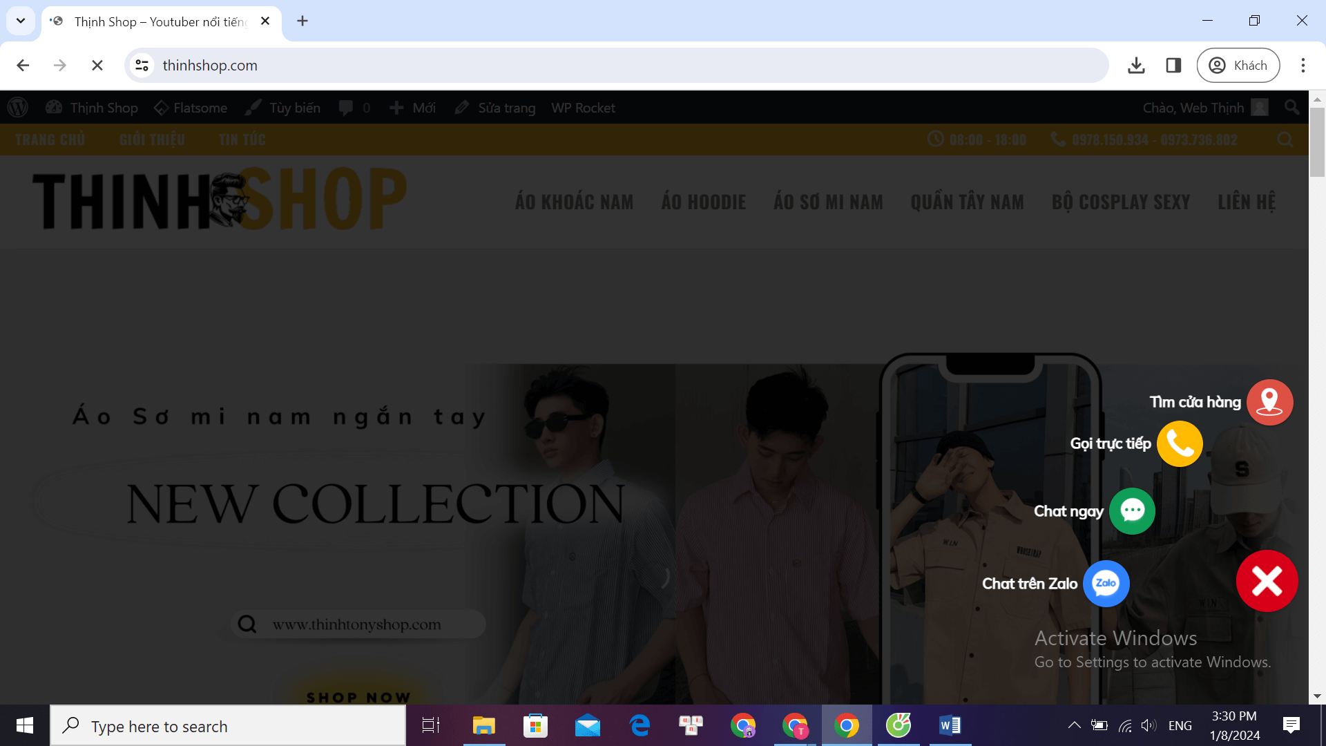 Dự án cộng đồng Web số 1: Shop Di Động, Latop Nut lien he