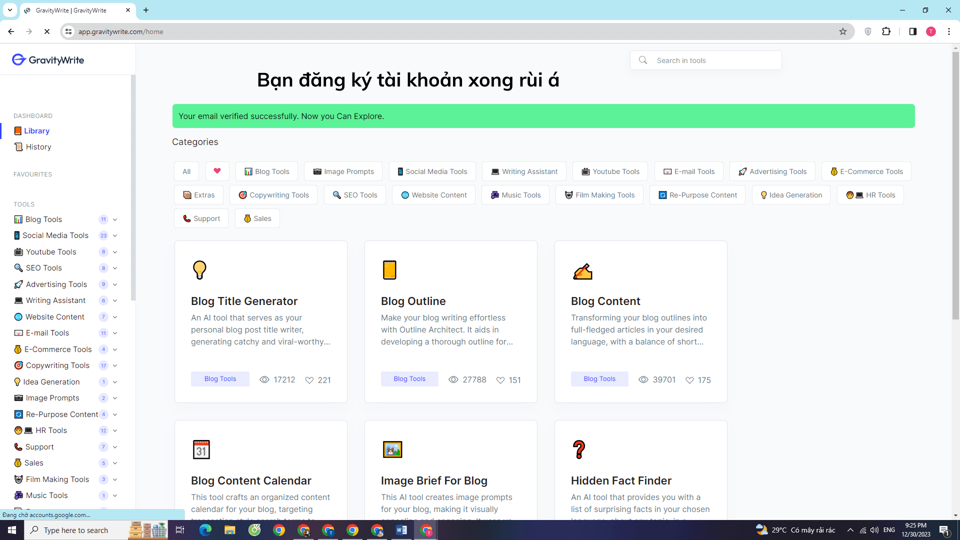 Vì Sao Website Bị Từ Chối Bật Kiếm Tiền Bởi Google AdSense? Cách Khắc Phục cong cu AI Content Gravitywrite 3