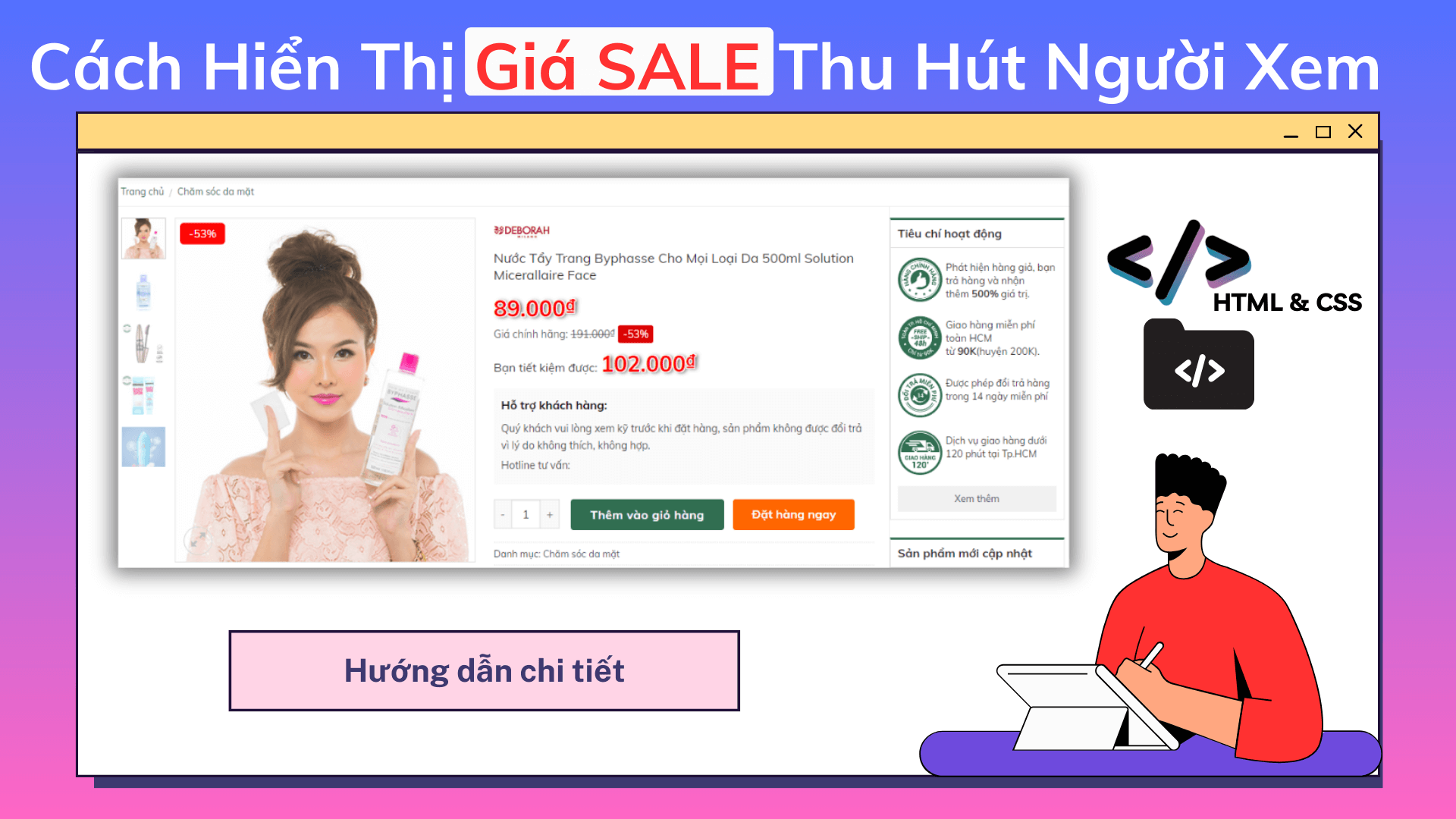 Cách Hiển Thị Giá SALE Bắt Mắt Thu Hút Người Xem Cach Hien Thi Gia SALE Bat Mat Thu Hut Nguoi Xem