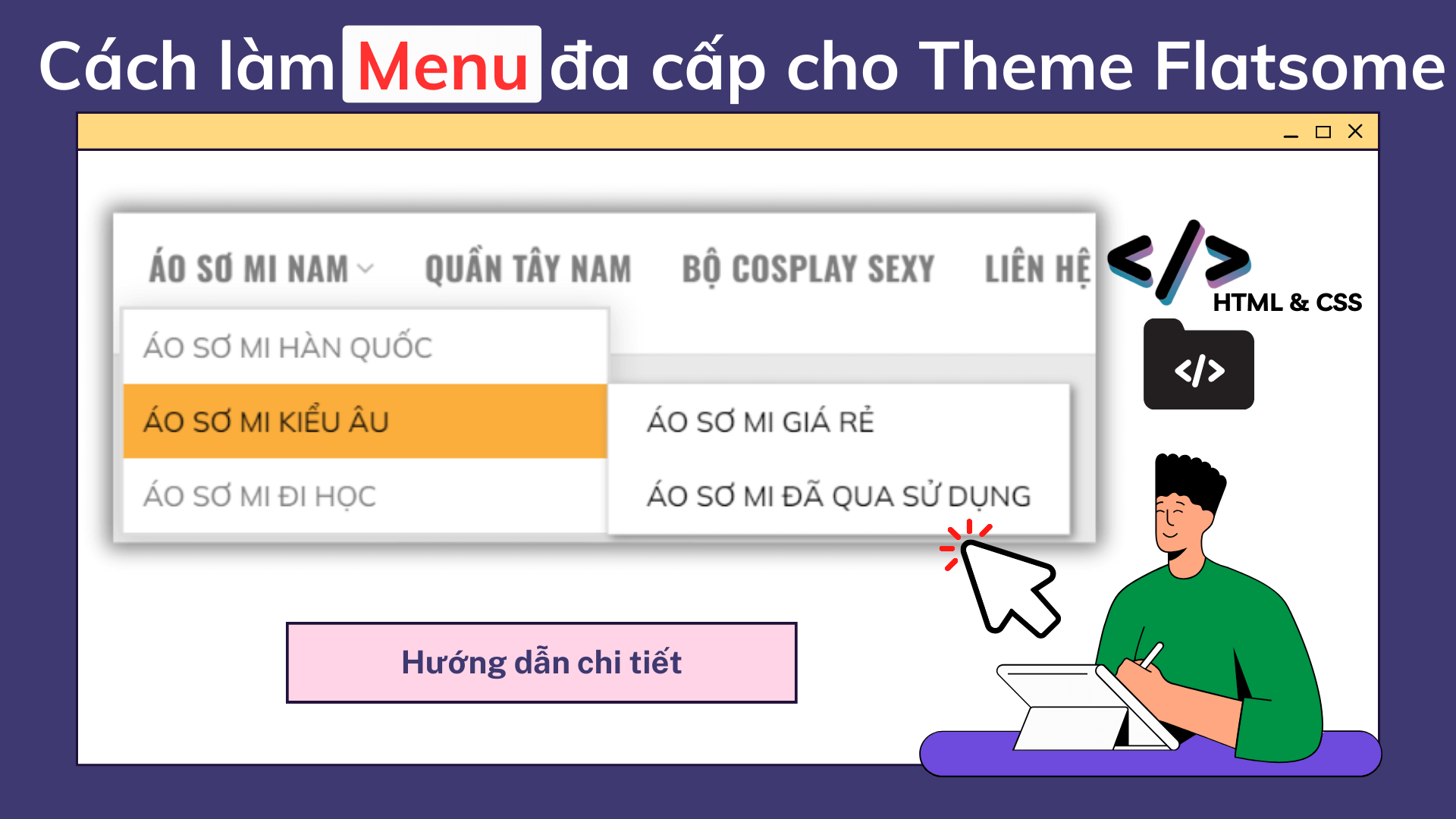 Cách làm Menu đa cấp cho Theme Flatsome Cach lam Menu da cap cho Theme Flatsome 1