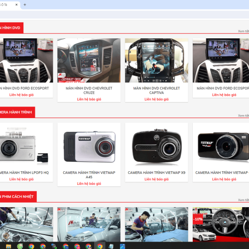 Mau Website Do Choi Xe Hoi1