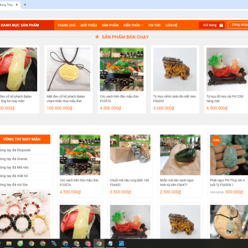 Mau Website Shop Phong Thuy1