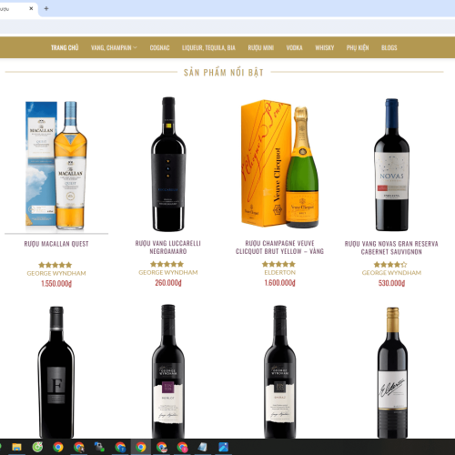 Mẫu Website Shop Rượu Mau Website Shop Ruou2