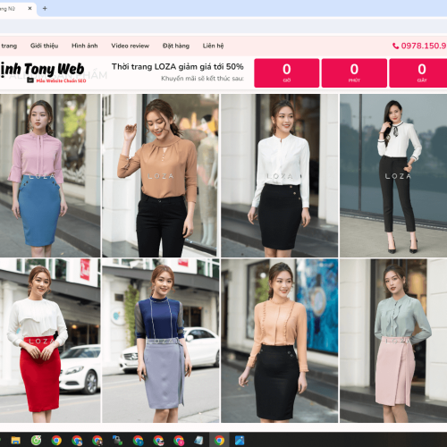 Mẫu Website Thời Trang Nữ Mau Website Thoi Trang Nu2