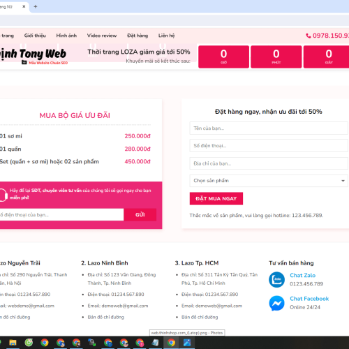 Mẫu Website Thời Trang Nữ Mau Website Thoi Trang Nu4