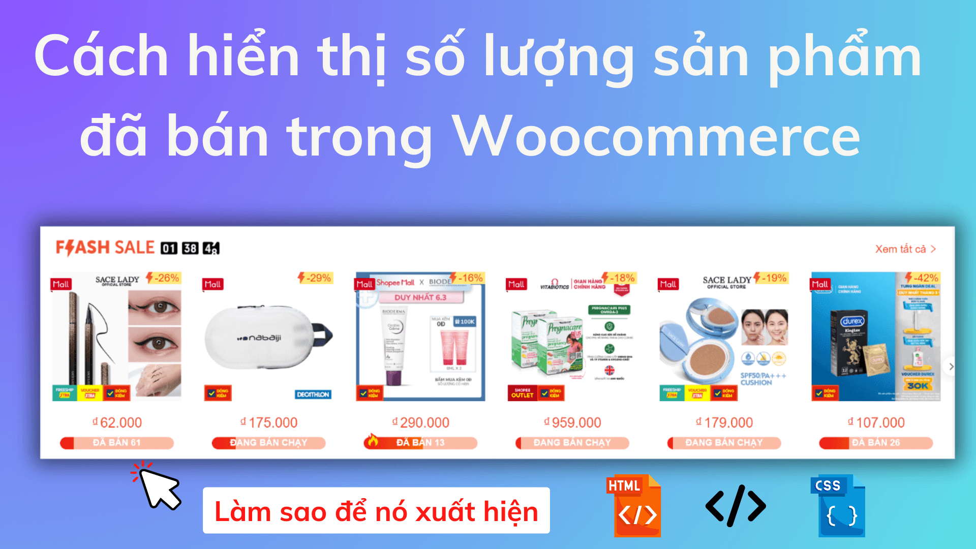 hien thi so luong san pham da ban trong Woocommerce giong tren Shoppe