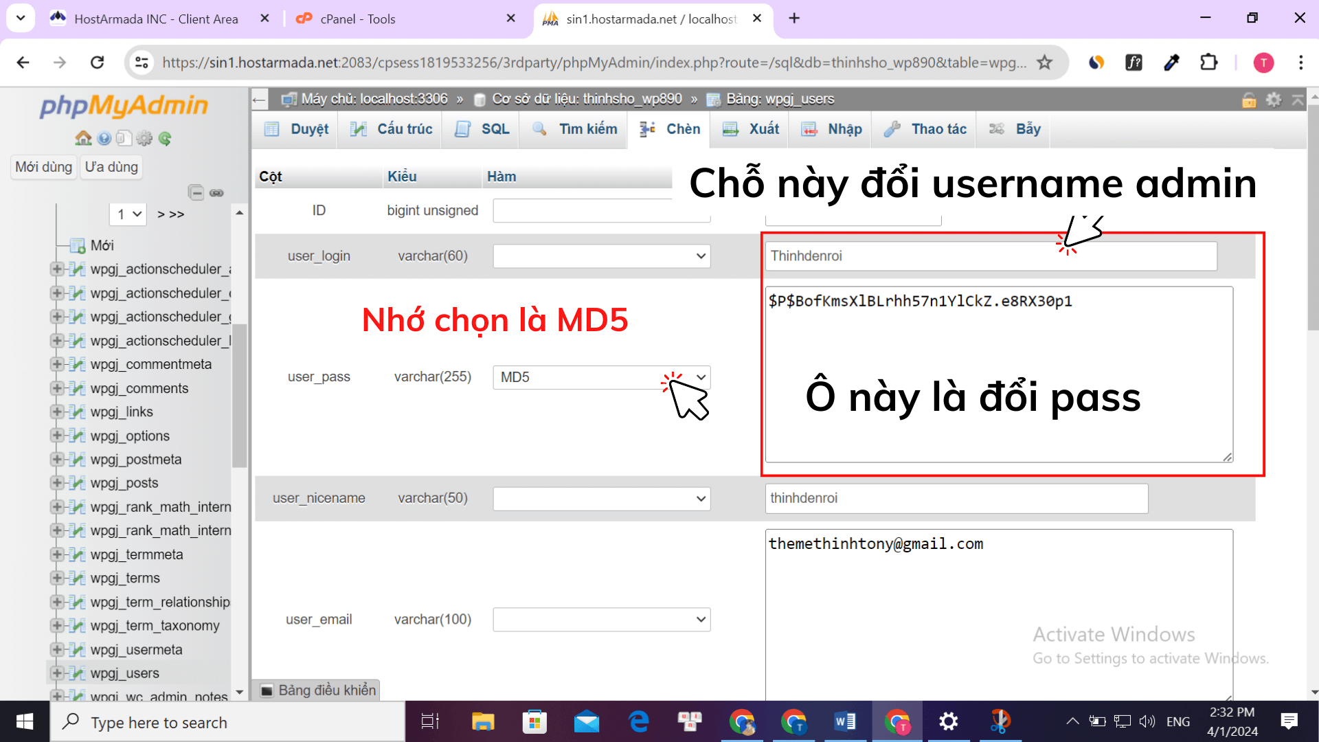Cách Loại Bỏ Ghim Thanh Edit Product Gây Phiền Phức Trên WooCommerce? Cách để thay đổi tên đăng nhập mặc định “Admin” trong WordPress
