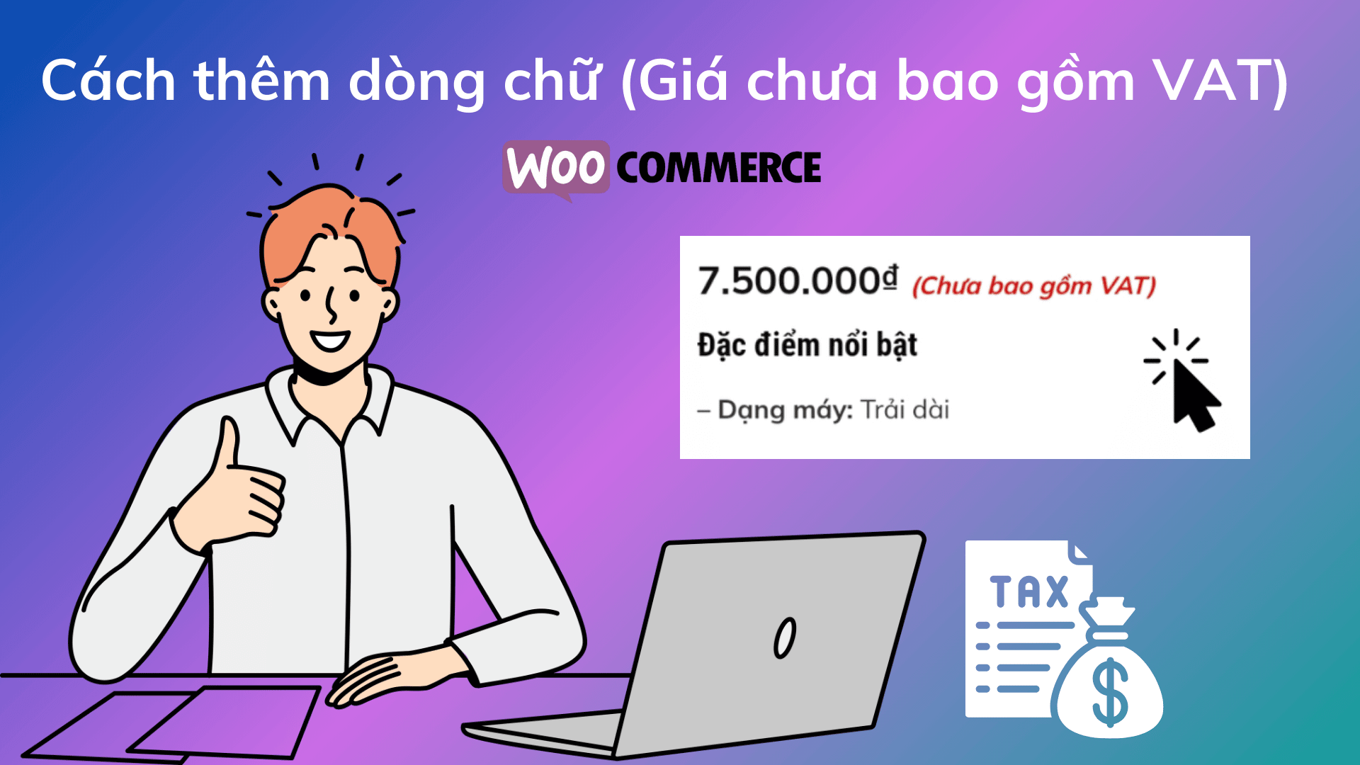 them dong chu Gia chua bao gom VAT vao sau gia