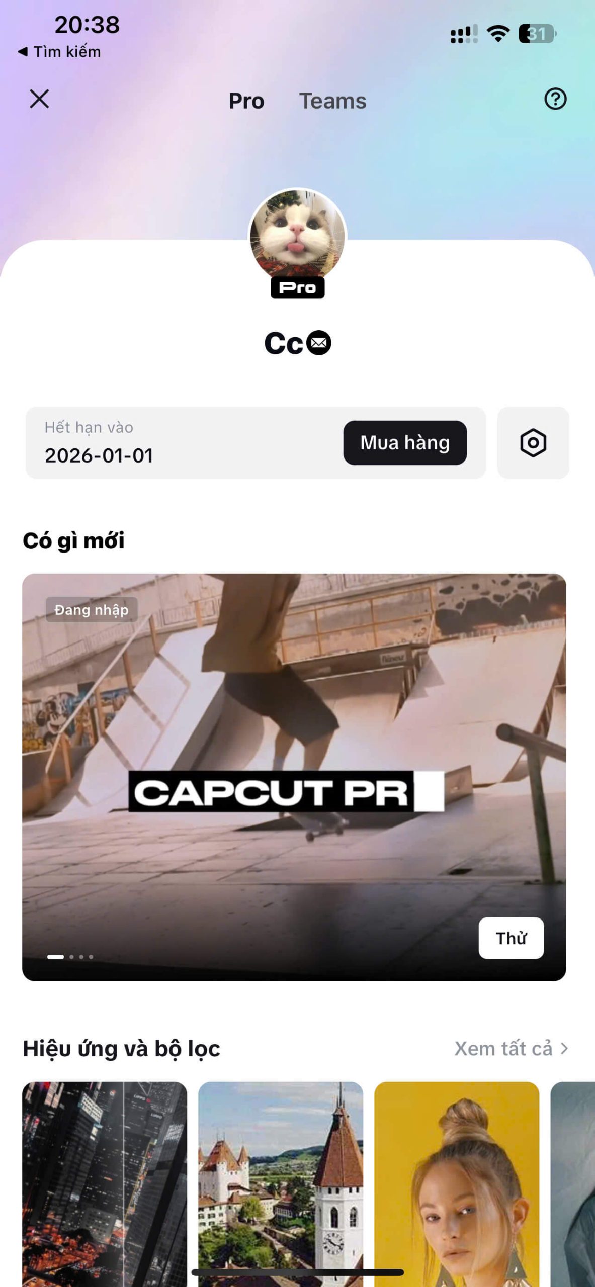 Tài Khoản CapCut Pro Trọn Đời, dùng trên PC Tai khoan Capcut Pro 4 scaled